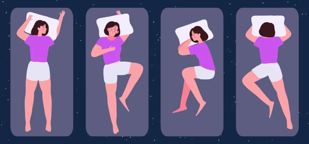 درد عضلات بدن به دلیل وضعیت بد خواب در شب